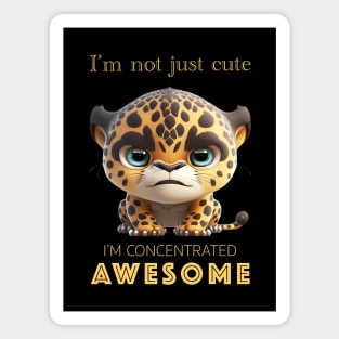 Panther Concentrated Awesome Cute Adorable Funny Quote Magnet